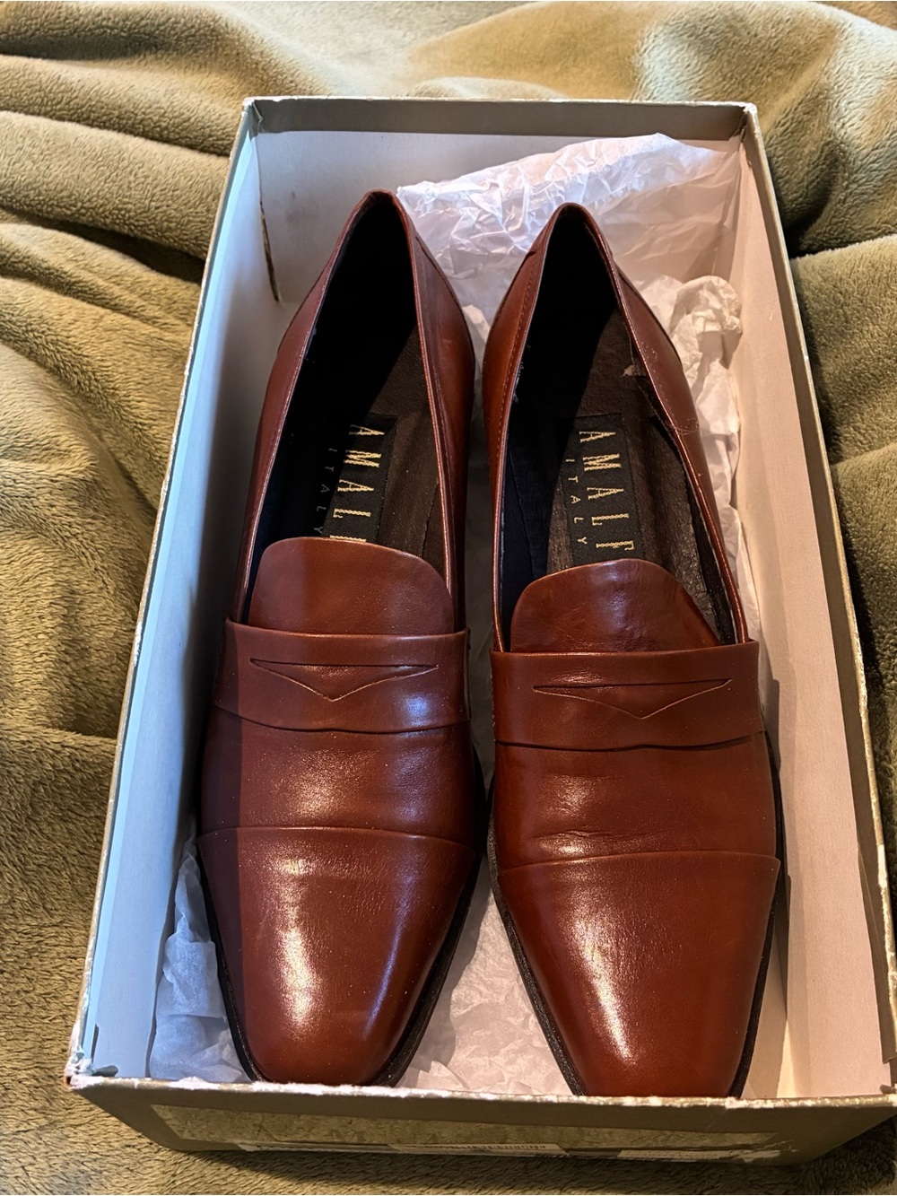 Italian leather Amalfi loafers
